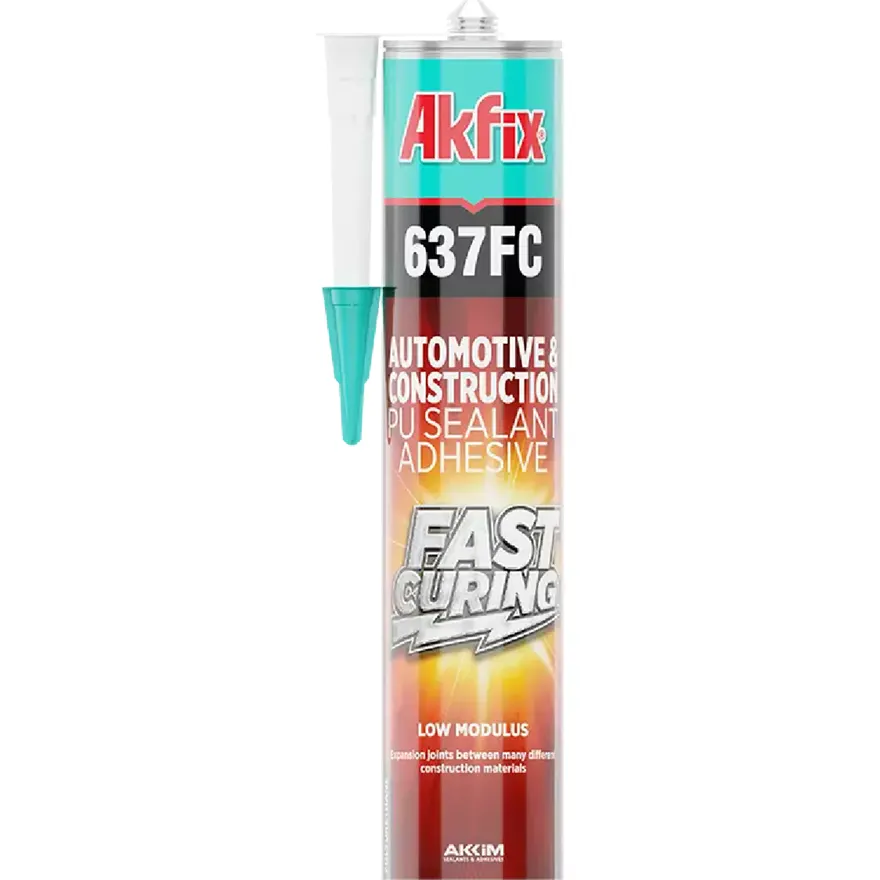 Akfix 637FC PU Fast Curing Construction Sealant & Adhesive (white, black, grey)