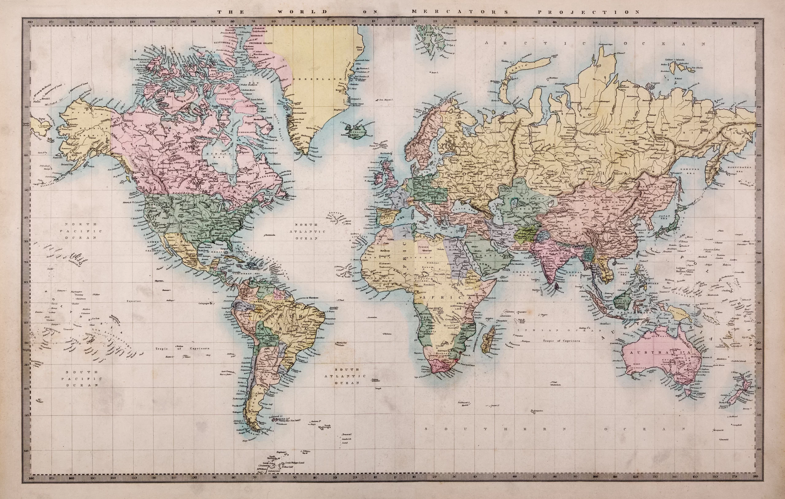 Painting “World map” 1100x700mm. – Madformat