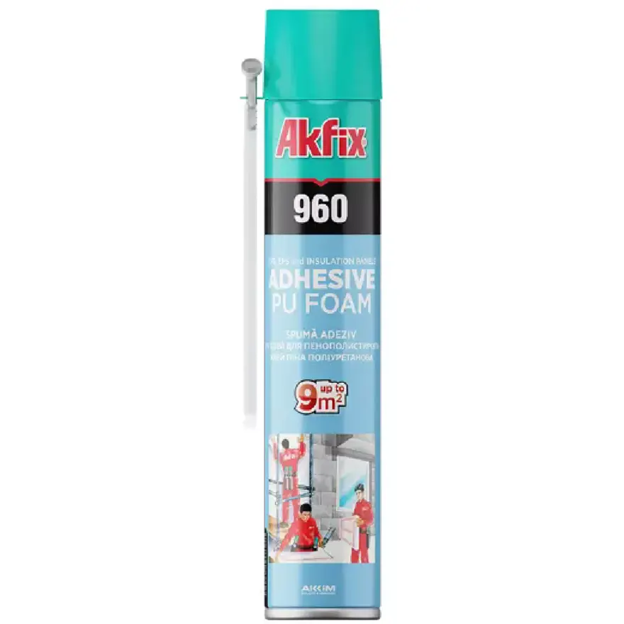 Akfix 960 Adhesive PU Foam (Straw)